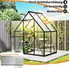 QEENTOE aluminium kas met fundering, 125x180x195 cm, kas Productafbeelding-voorbeeld 6