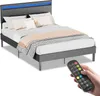 Jayseuw struttura letto testata alta robusta struttura Anteprima dell’immagine prodotto 1