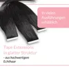 hair2heart Tape Extensions Human Hair Straight - 10 pásků Voir les images du produit 8