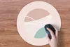 MuchoWow® Mauspad Mousepad Sommer - Tennisball - Pastell Produktbild-Vorschau 3
