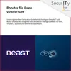 A marketing image for a security product featuring text and logos. Produktbild-Vorschau