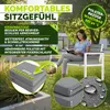 tillvex® Gartenbank Wetterfest 3-4 Sitzer mit Abdeckung & Produktbild-Vorschau 3