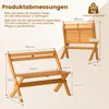 Ławka ogrodowa COSTWAY 2-osobowa, odporna na warunki Podgląd zdjęcia produktu 3