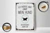 Holzschild Spruch Hund Ich arbeite hart damit mein 12x18 cm Produktbild-Vorschau 3