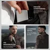 PAULGOS Veste en cuir pour hommes Veste en cuir véritable Voir les images du produit 7