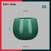 KOTARBAU® Pot de fleurs turquoise Céramique ronde ⌀ 12 cm Voir les images du produit 3
