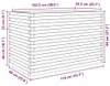 vidaXL Pflanzkübel Weiß 110x60x68,5 cm Massivholz Kiefer Produktbild-Vorschau 7