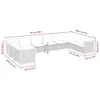 10-tlg. Garten-Sofagarnitur mit Kissen Schwarz Poly Rattan Produktbild-Vorschau 6