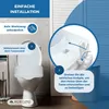 An image showing a toilet seat riser being installed on a toilet, with numbered steps and text instructions. Anteprima dell’immagine prodotto