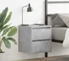 vidaXL Nástenný nočný stolík betón sivý 38x34x40 cm Náhľad obrázku produktu 1