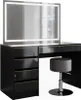 Schminktisch Vicco Sherry Schwarz/Gold 120 cm mit Produktbild-Vorschau 1