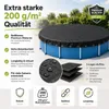 Poolabdeckplane rund schwarz – 200 g/m² Solar Poolabdeckung Produktbild-Vorschau 8