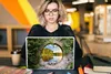 MuchoWow® Laptop Aufkleber Sticker Cover Bäume - Wasser - Produktbild-Vorschau 5