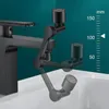 A black faucet extender is shown in multiple positions above a sink, with a ruler indicating height measurements. Náhľad obrázku produktu