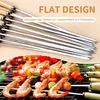 Grillspieße Edelstahl 304 mit Holzgriff - 35 cm BBQ Produktbild-Vorschau 6