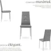 Lot de chaises avec strass - gris, Lot de 4 Voir les images du produit 3