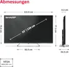 Sharp 55JP7765E QLED Fernseher 55 Zoll Google TV 4K UHD Produktbild-Vorschau 3
