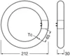 OSRAM LED TUBE T9C EM 22, tubo LED ad anello, 11W, 1320lm, Anteprima dell’immagine prodotto 2