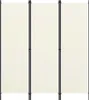 Parawan 3-panelowy, biały, 150 x 180 cm Podgląd zdjęcia produktu 1