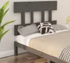 The Living Store Kopfteil Grau 103,5x3x81 cm Massivholz Produktbild-Vorschau 1