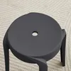 HOME DELUXE Hocker NIVO – Stapelbar, Schwarz (6er Set) | Produktbild-Vorschau 5