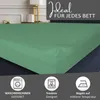 Spannbettlaken Wasserbett Jersey 180x200-200x220 cm Grün Produktbild-Vorschau 3