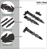 KOTARBAU® Ladenband Schmiedeeisen mit Kloben 800 mm Türband Produktbild-Vorschau 3