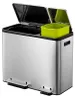 EKO - EcoCasa Recycler Treteimer 30+15 Liter - Stainless Produktbild-Vorschau 7
