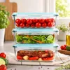 Pojemniki Na Żywność Szklane Lunchbox Do Mikrofali Lodówki Podgląd zdjęcia produktu 6