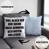 Trendation - Jobwechsel Deko-Kissen mit Füllung 40x40 Produktbild-Vorschau 2