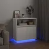 vidaXL LED-Sideboard Weiß 71 x 34,5 x 75 cm Holzwerkstoff Produktbild-Vorschau 6