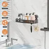 Polička do sprchy, bez vrtání, s přísavkou, hliníková, Náhled obrázku produktu 2