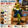 Froschhausen Frosch-Lady Mausi im Dirndl mit Lebkuchenherz Produktbild-Vorschau 2