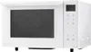A white Panasonic combination microwave oven is shown from a front-side angle against a white background. Produktbild-Vorschau