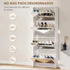 Schmaler Schuhschrank mit Spiegel und 4 Flš¹geltš¹ren fš¹r Produktbild-Vorschau 6