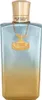A perfume bottle with a gold cap and a gold emblem hanging from a chain. Anteprima dell’immagine prodotto