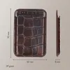 Selencia Croco Kartenhalter mit MagSafe - Choco Brown Produktbild-Vorschau 7