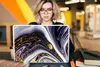 MuchoWow® Laptop Aufkleber Sticker Cover Marmor - Lila - Produktbild-Vorschau 5