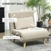 Poltrona letto HOMCOM, poltrona pieghevole con funzione Anteprima dell’immagine prodotto 4
