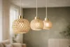 Luxolar LED Pendelleuchte E27 Rattan Boho Beige/Grau - Produktbild-Vorschau 4