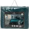 Velours Bettdecke 240x260 cm, blattblau Produktbild-Vorschau 5