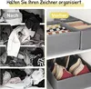 6 Stück Kleidung Schubladen Organizer Faltbare Schrank Produktbild-Vorschau 6