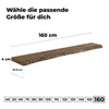 tømmermann - Wandregal mit Baumkante - massives Produktbild-Vorschau 3