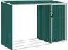 vidaXL Magazzino per legna da ardere da giardino verde Anteprima dell’immagine prodotto 15