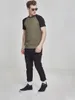 Urban Classics - RAGLAN T-Shirt contrasté oliv / schwarz - Voir les images du produit 22
