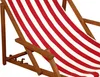 Liegestuhl rot-weiß Gartenliege Sonnenliege Deckchair Buche Produktbild-Vorschau 14