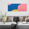 DEQORI Hybrid Leinwand Bild 125x50 cm 'Bogen & Blöcke' Produktbild-Vorschau 3