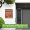 banjado Design Briefkasten Stahl schwarz mit Zeitungsfach Produktbild-Vorschau 5