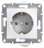 Schneider Electric Asfora Socket Outlet – 1 Gang – Grounded Produktbild-Vorschau 1