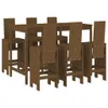 Cloris Designermöbel 7-tlg. Gartenbar-Set Honigbraun Produktbild-Vorschau 2